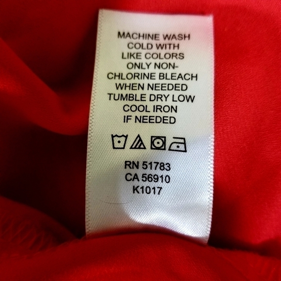 Maurice's sz sm top reddish orange - Picture 7 of 7